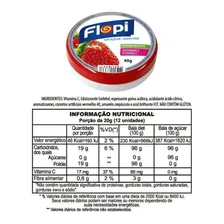 Lata Bala Sem Açucar Flopi 40g Bala Sem Açucar Morango Foto mini  2