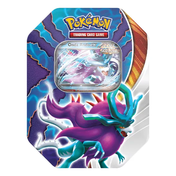 Lata Pokémon Tcg Batalha Paradoxal Onda Ando Ex Copag 2024 Foto 1