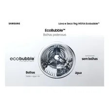 Lava E Seca Samsung Wd11a Com Ecobubble Inox Look 11kg 220V Foto mini  3