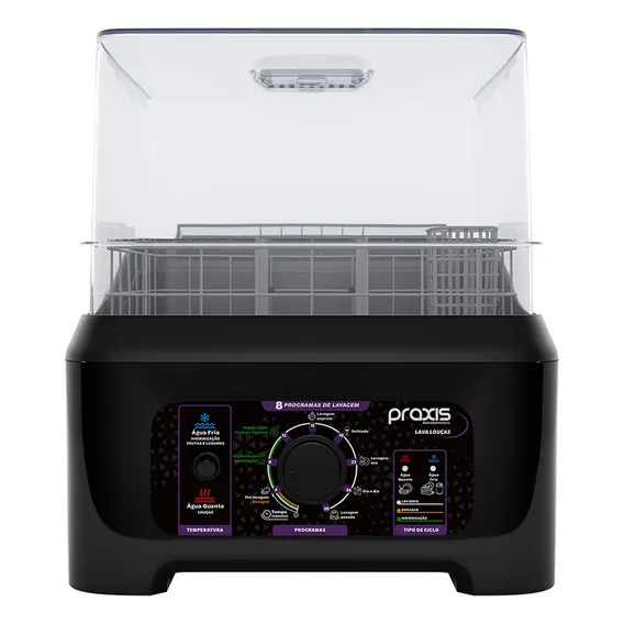 Lava Louças Praxis Portátil Llpp Semi-automática 127v Preto Foto 1