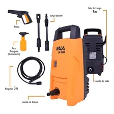 Lavadora Alta Pressão 1305psi Lavar Carro Hidrolavadora Kala Cor Amarelo 220V Foto mini 4