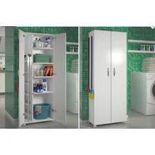 Lavanderia Armário Balcão Área De Serviço Com Rodinhas Cor Branco Foto mini 1