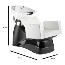 Lavatório Cuba Porcelana Branco Quadrado Square Pro Dompel Foto mini 4