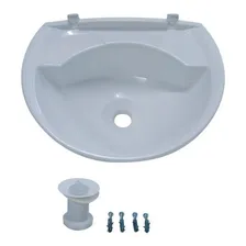 Lavatório Plástico Astra 4l Oval Branco Foto mini 2