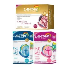 Lavitan Hair 60cĂĄps +lavitan A-z C/60+lavitan Mulher C/60 Foto mini 1
