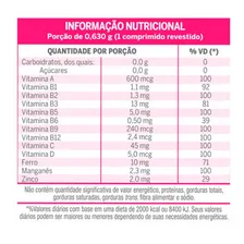 Lavitan Mulher Suplemento Vitamínico Mineral 60cp Sabor Sem Sabor Foto mini 2