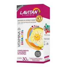 Lavitan Vitamina D Infantil 30ml Gotas Sabor Limão Vit. D3 Foto  mini 1