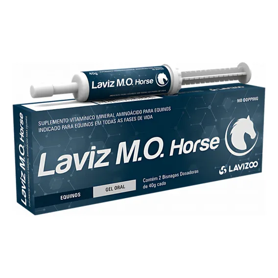 Laviz Mo Horse Suplemento P/ Equinos Lavizoo 2x40g Foto 1