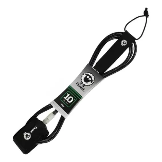 Leash Cordinha Farms 10' X 8 Mm Sup Longboard Estrepe Surf Foto 1
