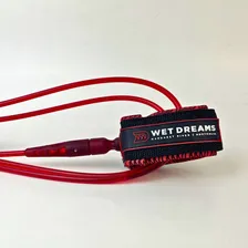 Leash Wet Dreams Comp Cord 6'6 X 6mm Premium Wet Dreams Cor Vermelho Foto mini 2