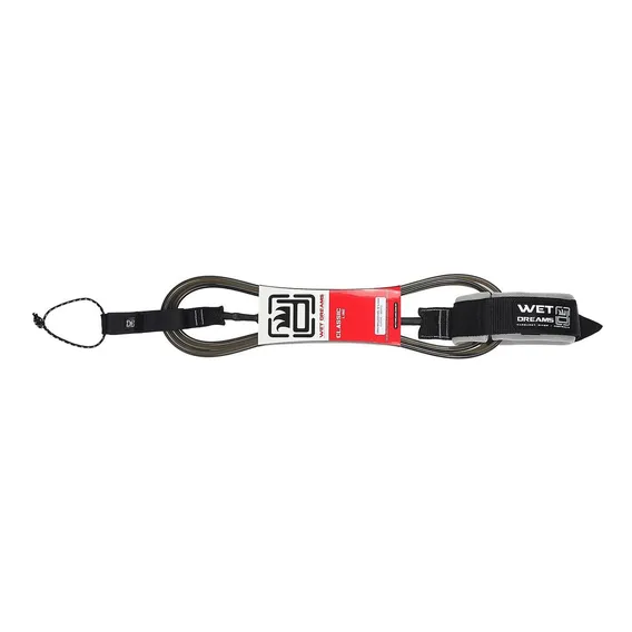 Leash Wet Dreams Longboard Panturrilha 10x7 Cristal Cor Preto Foto 1