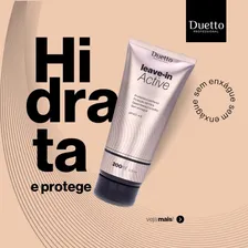 Leave-in Active S/enxague Termo Ativado Duetto Professional 200ml Foto mini 4
