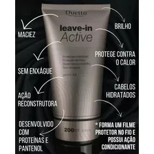 Leave-in Active S/enxague Termo Ativado Duetto Professional 200ml Foto mini  3