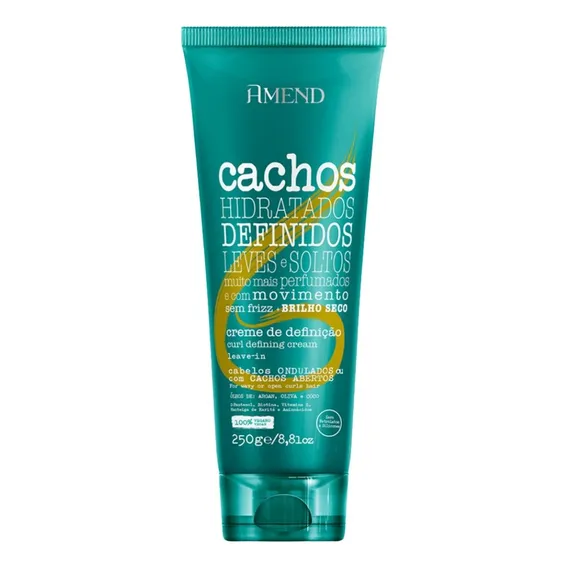 Leave In Amend Cachos Cabelos Ondulados 250g Foto 1
