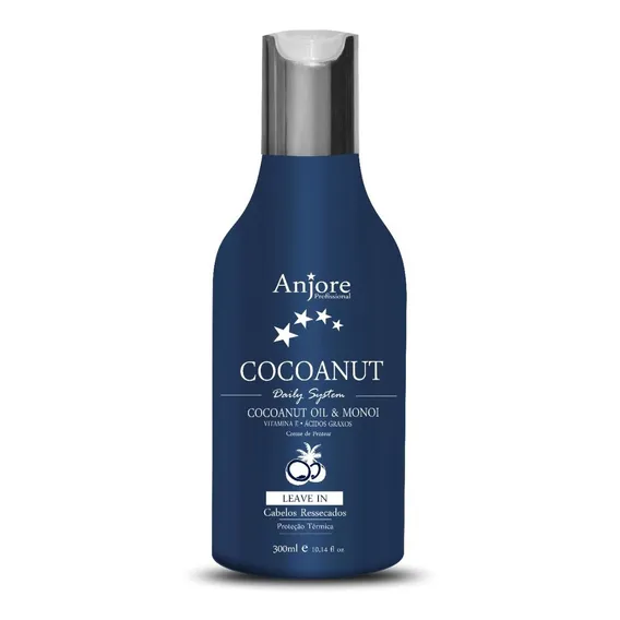 Leave-in Cocoanut Anjore 300ml - Com Óleo De Coco E Monoi Foto 1