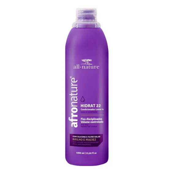 Leave-in Hidrat 22 Afro Nature Creme Sem Enxague All Nature Foto 1