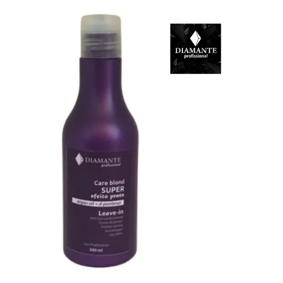 Leave-in Super Efeito Prata Diamante Profissional 300ml Foto 1