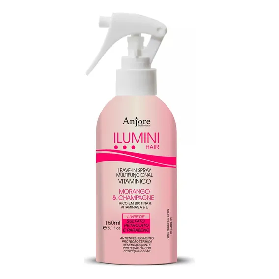 Leavein Spray Vitaminas E Biotina Ilumini Hair 150ml Anjore Foto 1