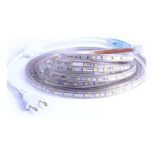 Led 5050 Mangueira Chata 15m Luz Branco-quente 110v Foto mini 2