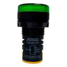 Led Indicador Sinaleiro Verde 22mm 24v Ip65 24 Foto mini  2