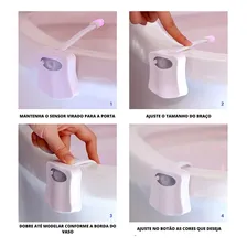 Led Luz Noturna Auto Multi Cores Vaso Sanitário Banheiro Foto mini 4