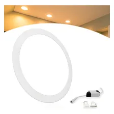 Led Painel Plafon Embutir 25w Redondo Branco Quente 3000k 110v/220v (bivolt) Foto mini 1