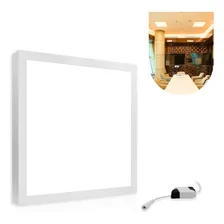 Led Painel Plafon Sobrepor Quadrado 36w 40x40 Branco Quente 110v/220v Foto mini 1