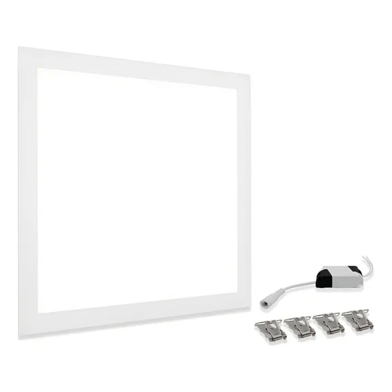Led Plafon Embutir Painel Slim 60x60 50w Quadrado Frio 6000k Estrutura Branco Frio 110v/220v Foto 1