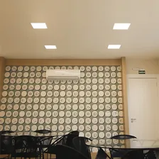 Led Plafon Painel 18w Quadrado Embutir Slim Borda Fina 110v/220v Foto mini 3