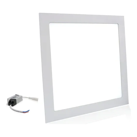 Led Plafon Painel 18w Quadrado Embutir Slim Borda Fina 110v/220v Foto 1