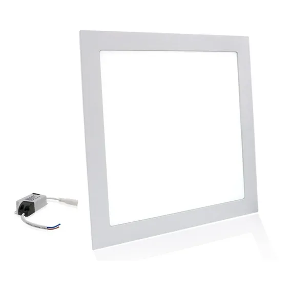 Led Plafon Painel 18w Quadrado Embutir Slim Branco Frio 110v/220v (bivolt) Foto 1