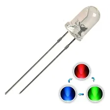 Led Rgb 5mm Pisca Piscante Alto Brilho Flash - Kit 50 Peças Foto mini 1