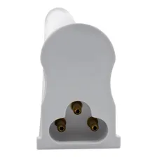 Led Tubular T5 30cm 6w C/ Calha Acoplada Completa Quente 3k Luz Branco-quente Foto mini  2