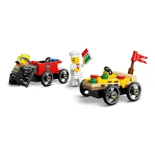 Lego Carros De Corrida Pizza Vs Caminhão Dos Bombeiros 60458 Foto mini 2