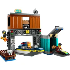 Lego City Lancha Da Policia E Esconderijo Dos Bandidos Foto mini  3