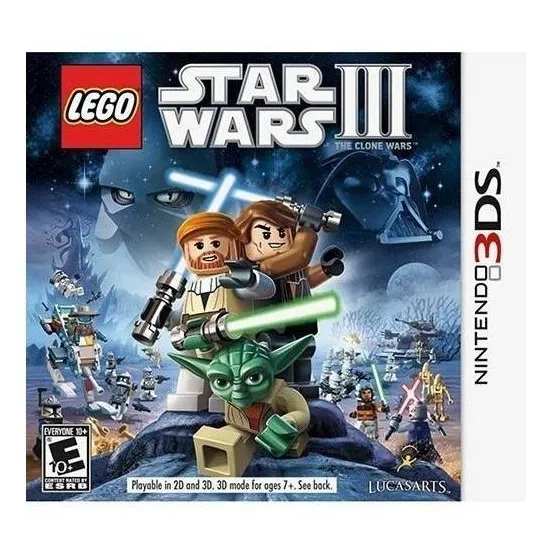 LEGO Star Wars III: The Clone Wars Star Wars Standard Edition LucasArts Nintendo 3DS Físico Foto 1