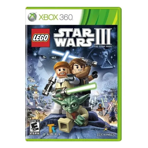 LEGO Star Wars III: The Clone Wars Star Wars Standard Edition LucasArts Xbox 360 Físico Foto 1