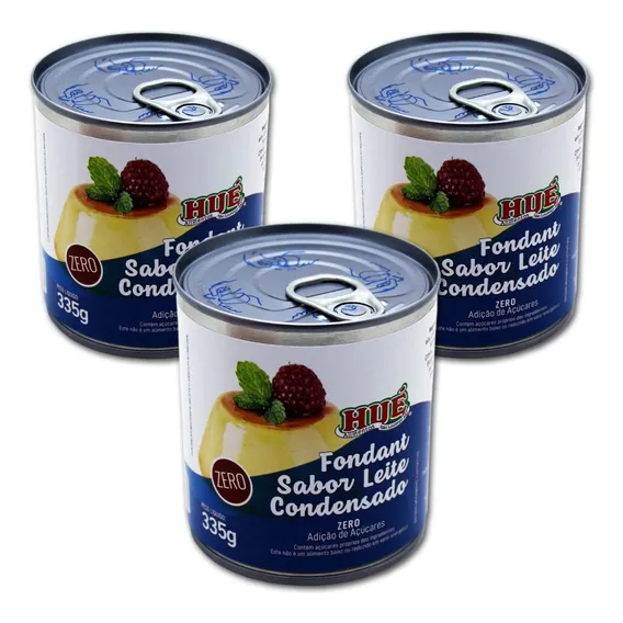 Leite Condensado Diet HuĂ© Sem GlĂșten Sem AçĂșcar Kit 3 Latas Foto 1