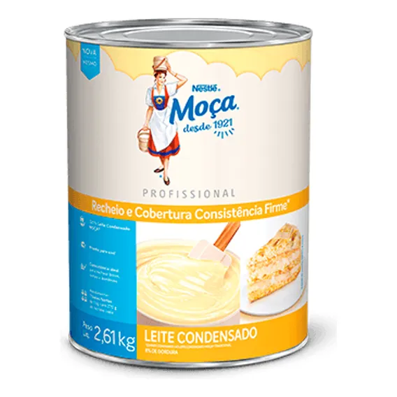 Leite Condensado Moça Nestlé Consistência Firme 2,61kg Foto 1