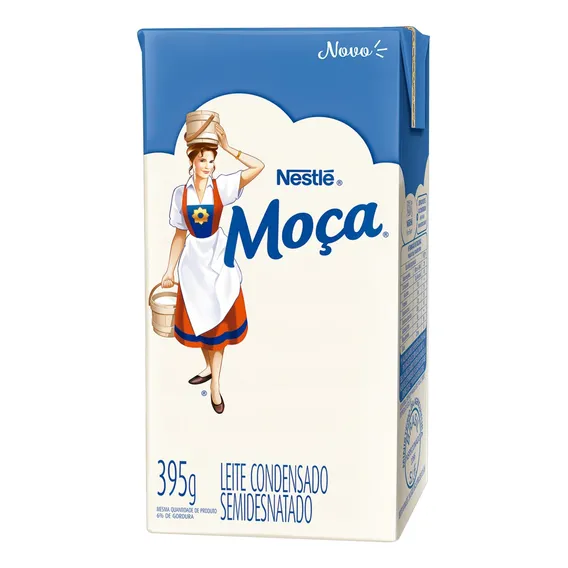 Leite condensado Nestlé leite moça semidesnatado 395 g Foto 1