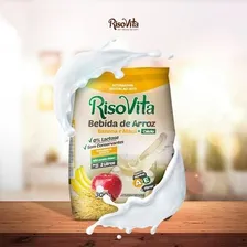 Leite De Arroz Em Pó Banana E Maçã Risovita Caixa 10 Sachês Foto mini  2