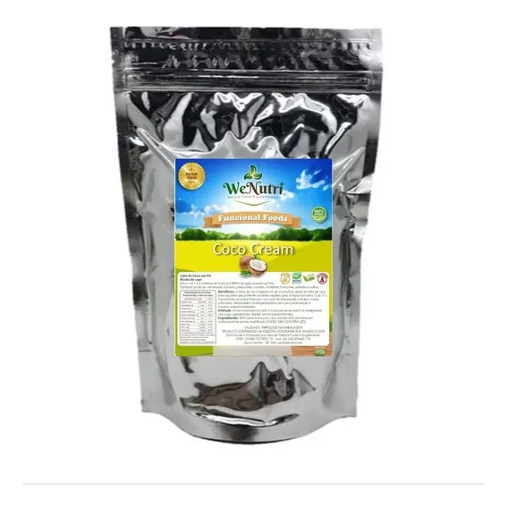 Leite De Coco Em P贸 500g Coco Cream Wenutri Foto 1
