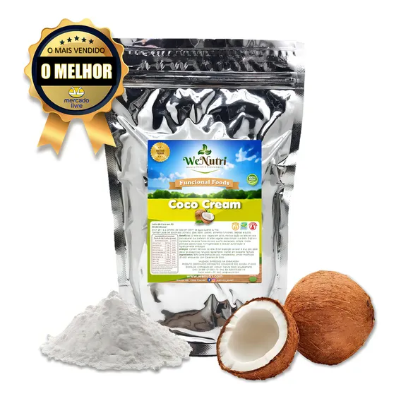 Leite De Coco Em Pó Premium Vegano 1kg Wenutri Foto 1