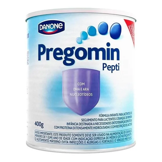 Leite em P贸 de F贸rmula Danone Pregomin Pepti Sabor Neutro em Lata Pacote 10 Foto 1
