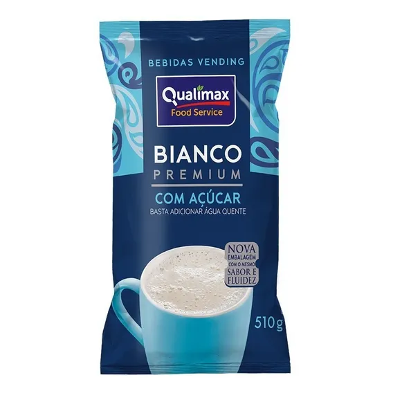 Leite Em Pó Qualimax Bianco Vending 510g Foto 1