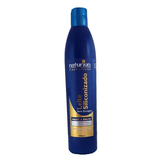 Leite Siliconizado Creme Para Pentear Sem Enxágue Naturiun Foto 1