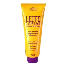 Leite Siliconizado Sem Enxágue C/ Óleo De Argan 400ml Apinil Foto mini 1
