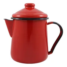 Leiteira Esmaltada Ewel Mãe Ágata Vermelha - 1l Foto  mini 1
