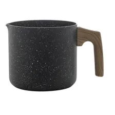 Leiteira Fervedor Caneco Antiaderente Cerâmica - Preto Foto mini  2