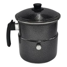Leiteira, Fervedor Leite Com Apito, Inderramável 2 Litros Cor Cinza Craqueado Foto mini 1